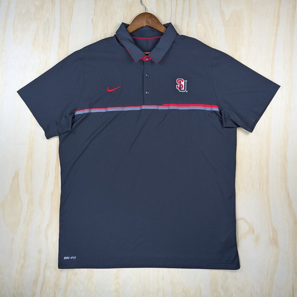 Nike Men's XL Seattle University Redhawks Golf Polo Shirt Elite Coaches Dri-Fit